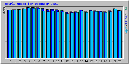 Hourly usage for December 2021