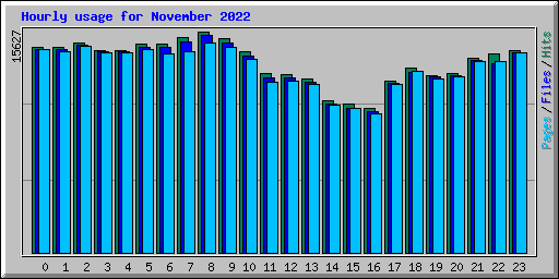 Hourly usage for November 2022